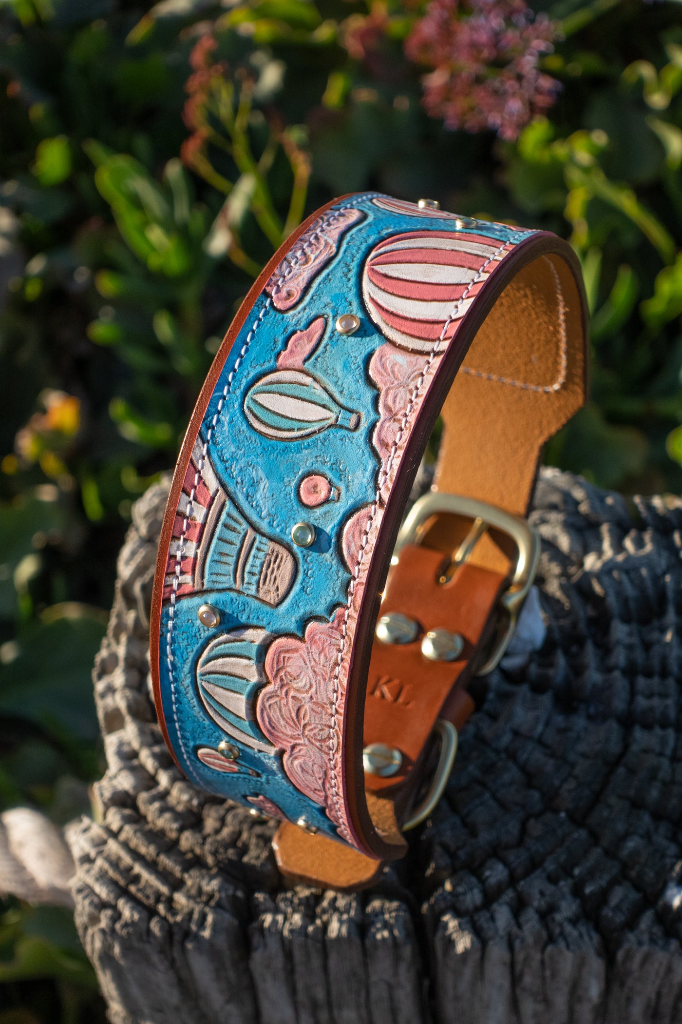 Love is in the Air - Hot Air Balloon dog collar, Limited Edition for Valentine's!