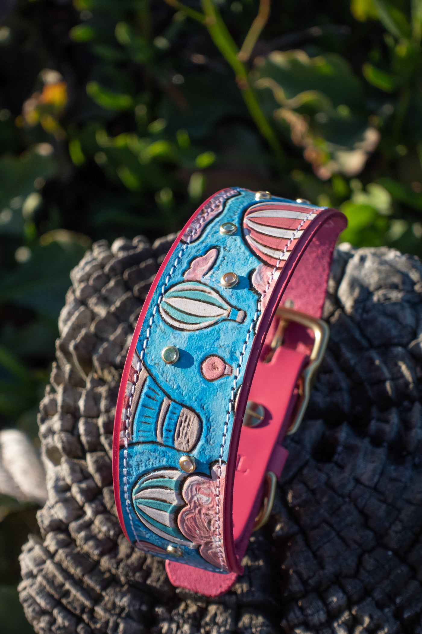 Love is in the Air - Hot Air Balloon dog collar, Limited Edition for Valentine's!